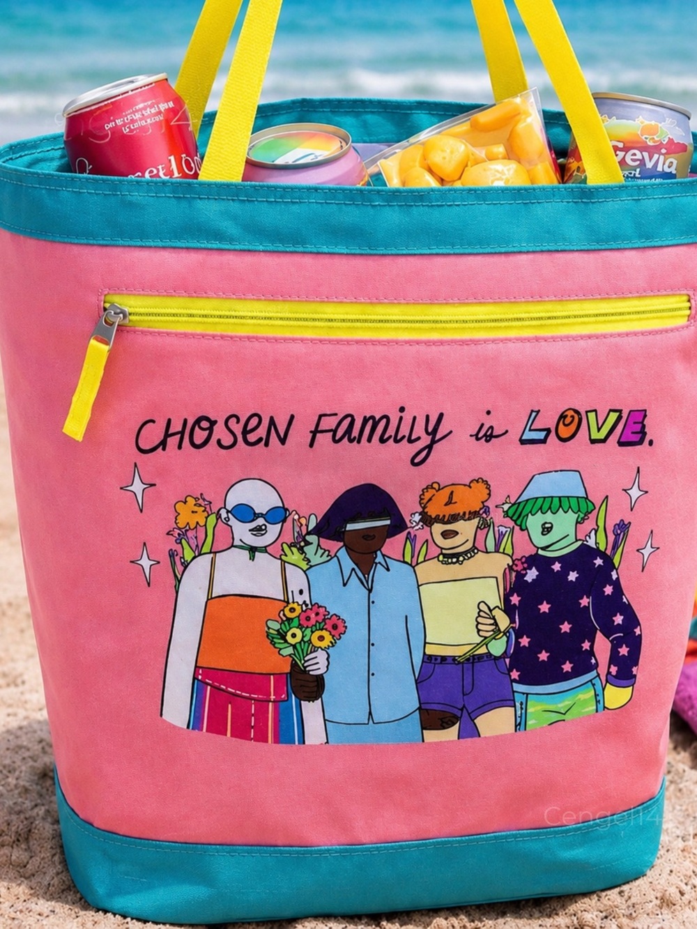 Target Pride Insulated Cooler Tote Bag Chosen Family Beach Picnic NWT